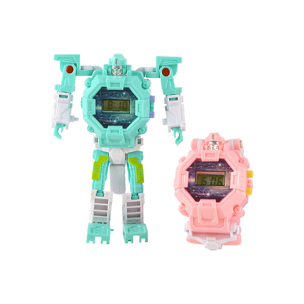 ROBOT CON RELOJ DIGITAL MECHA