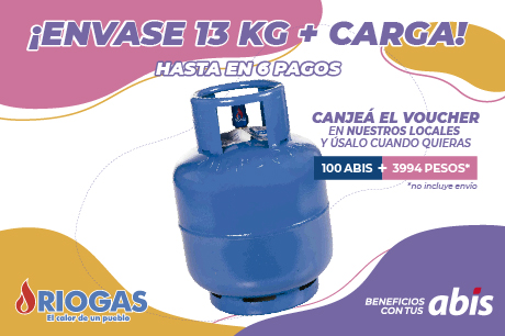 RIOGAS ENVASE CON CARGA